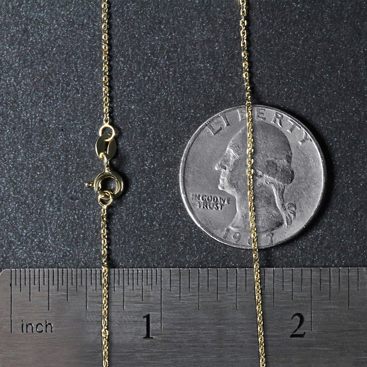 18k Cable Chain (1.10 mm)