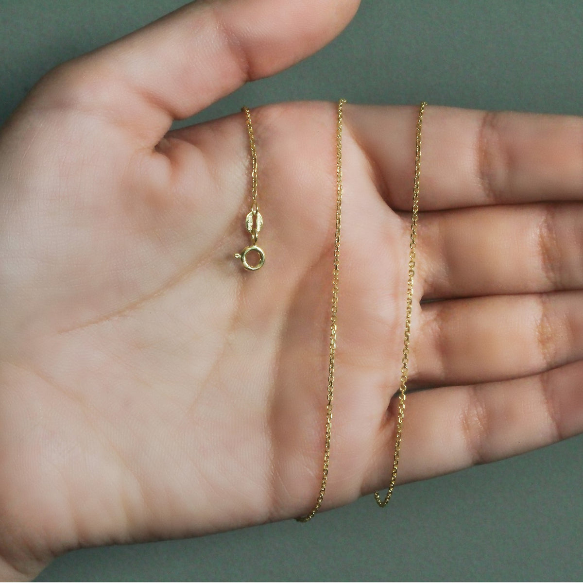 18k Cable Chain (1.10 mm)