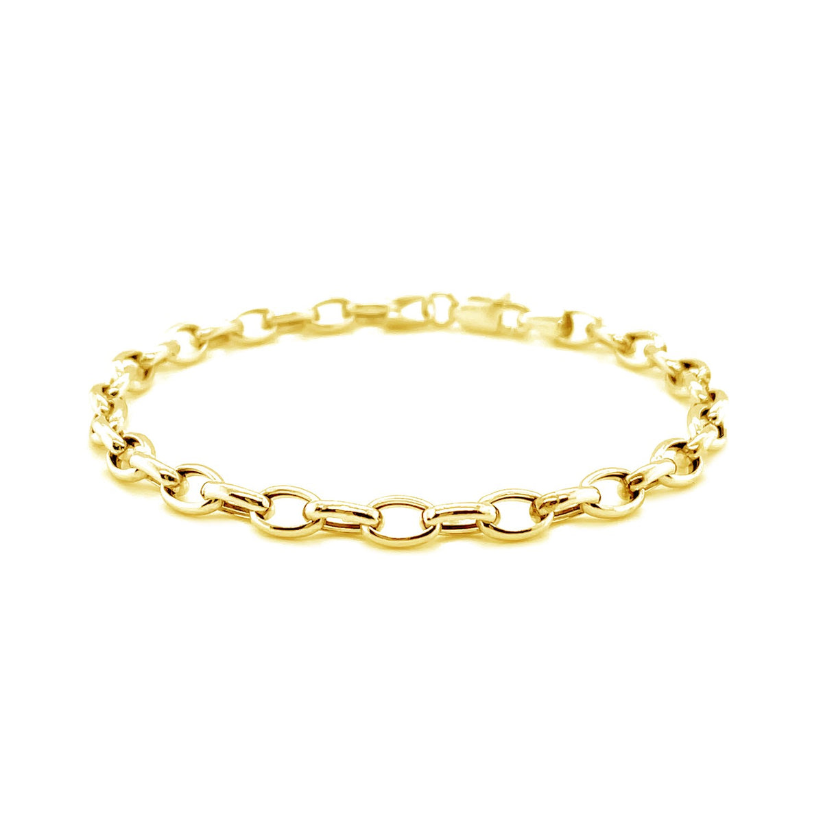 14k Oval Rolo Bracelet (3.20 mm)