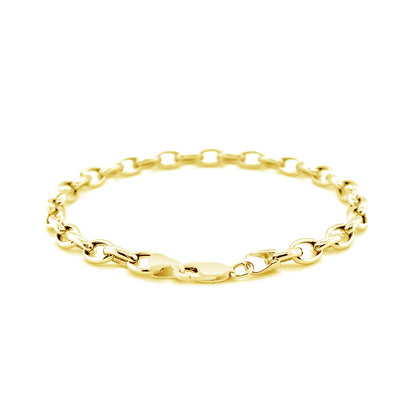 14k Oval Rolo Bracelet (3.20 mm)