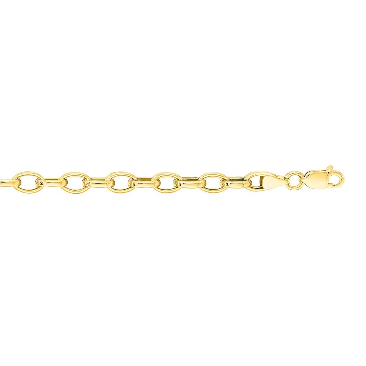 14k Oval Rolo Bracelet (3.20 mm)
