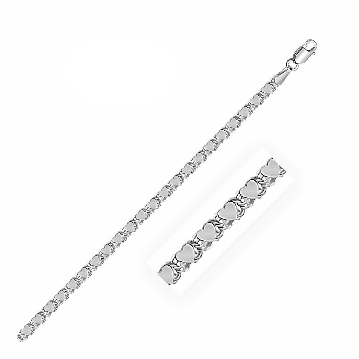 14k Heart Chain