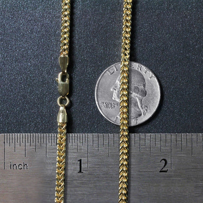 14k Yellow Gold Light Weight Wheat Chain