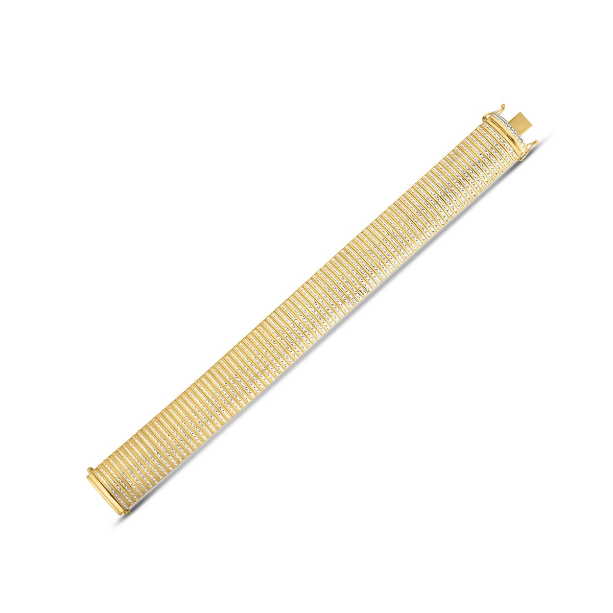 14k Bold Diamante Flex Bracelet (17.10 mm)