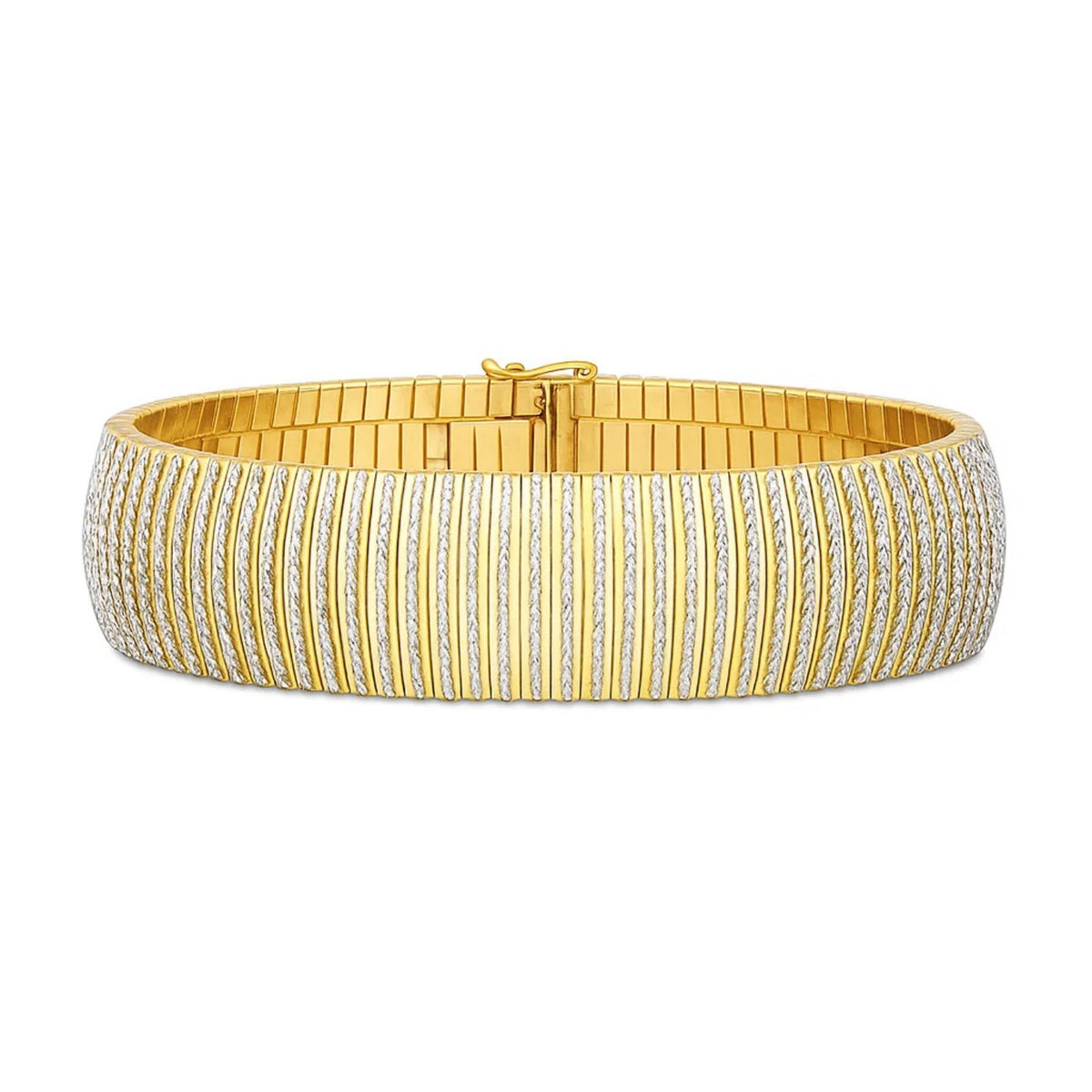 14k Bold Diamante Flex Bracelet (17.10 mm)