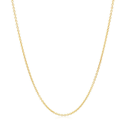 14k Oval Cable Link Chain