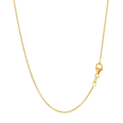 14k Oval Cable Link Chain