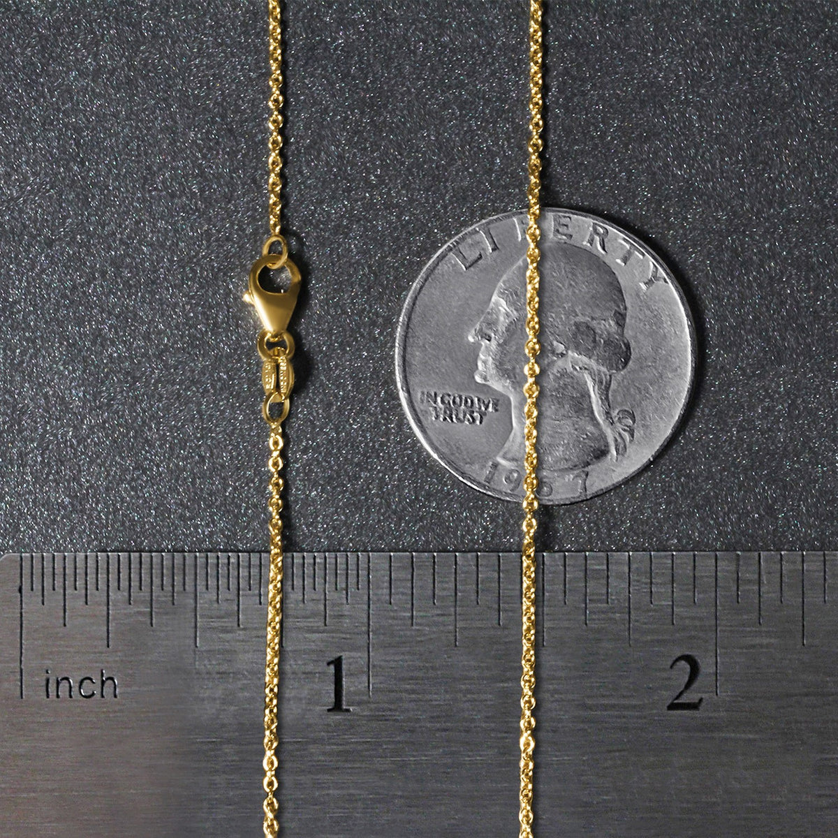 14k Oval Cable Link Chain