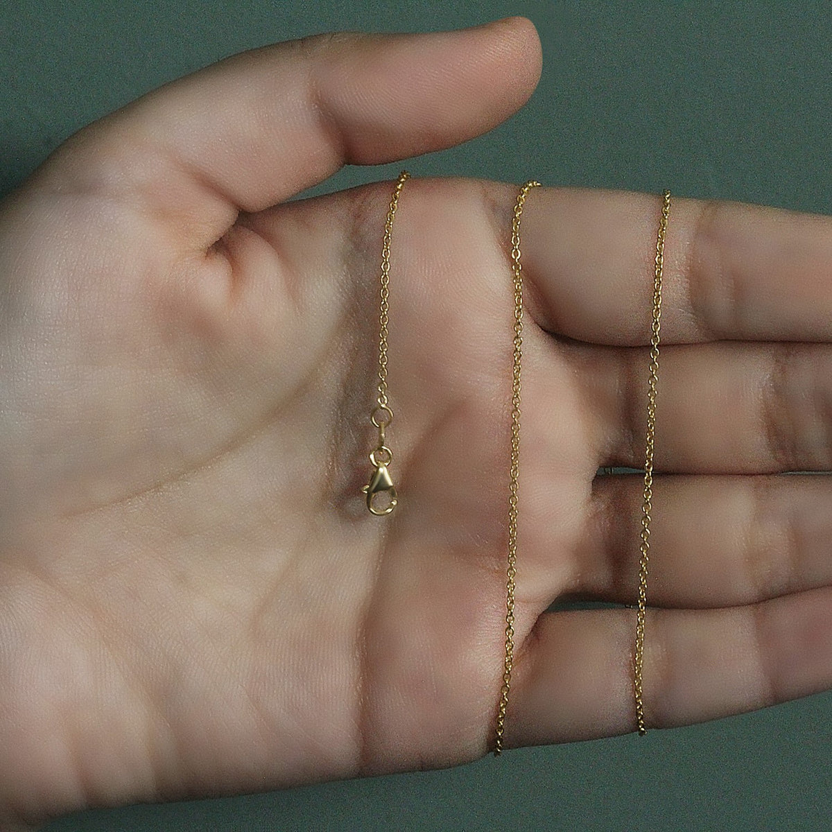 14k Oval Cable Link Chain