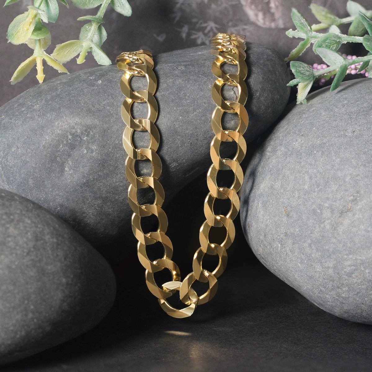 14k Solid Curb Chain