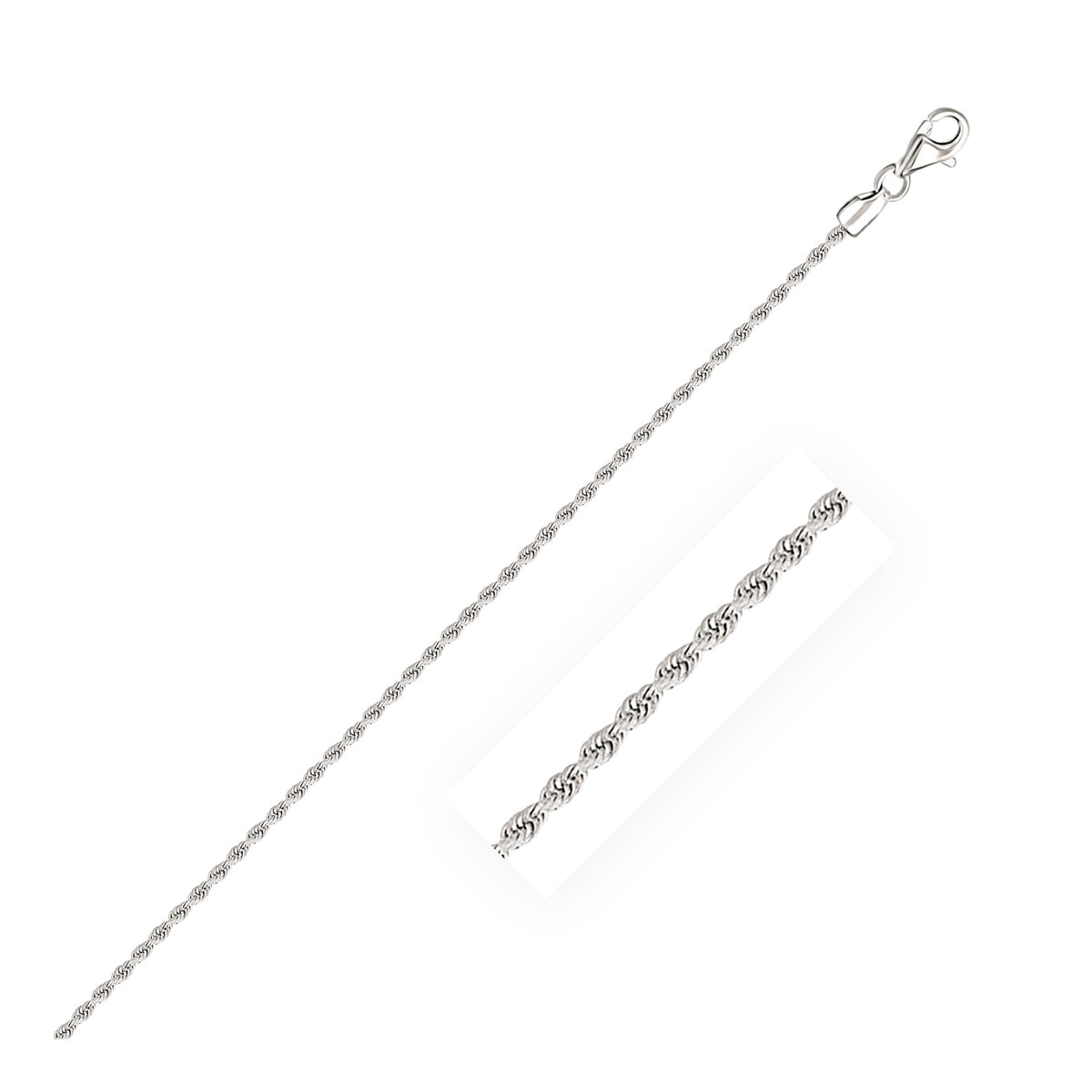14k Solid Diamond Cut Rope Bracelet (4.00 mm)