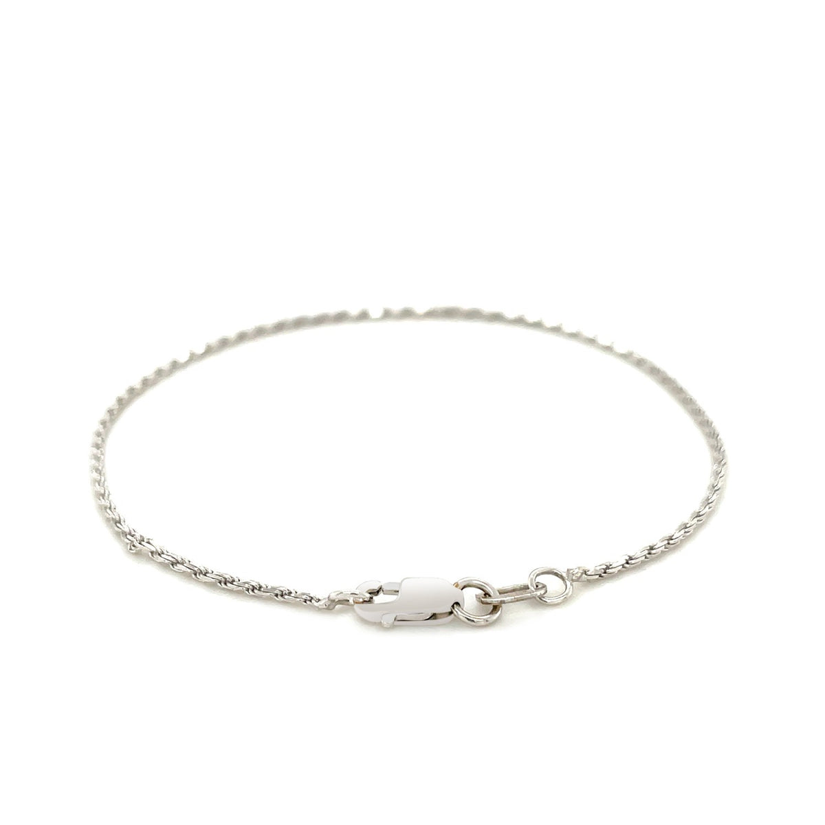 14k Solid Diamond Cut Rope Bracelet (4.00 mm)