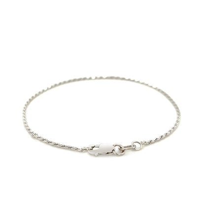 14k Solid Diamond Cut Rope Bracelet (4.00 mm)