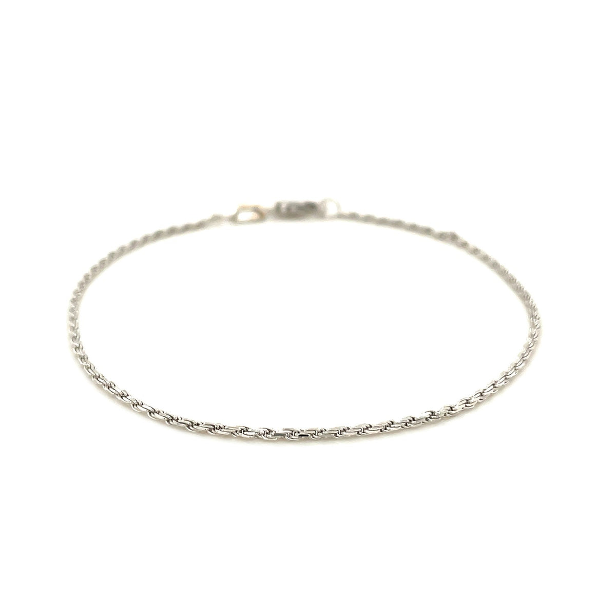 14k Solid Diamond Cut Rope Bracelet (4.00 mm)