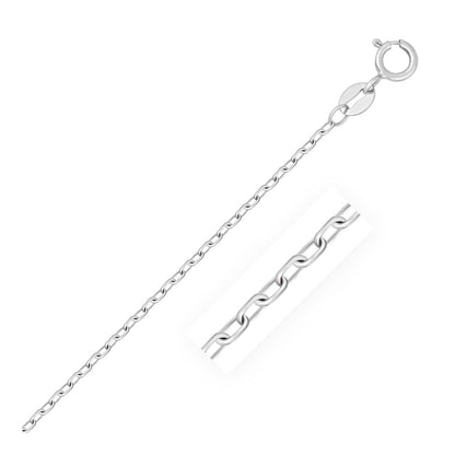 14k Faceted Cable Link Chain (1.2 mm)