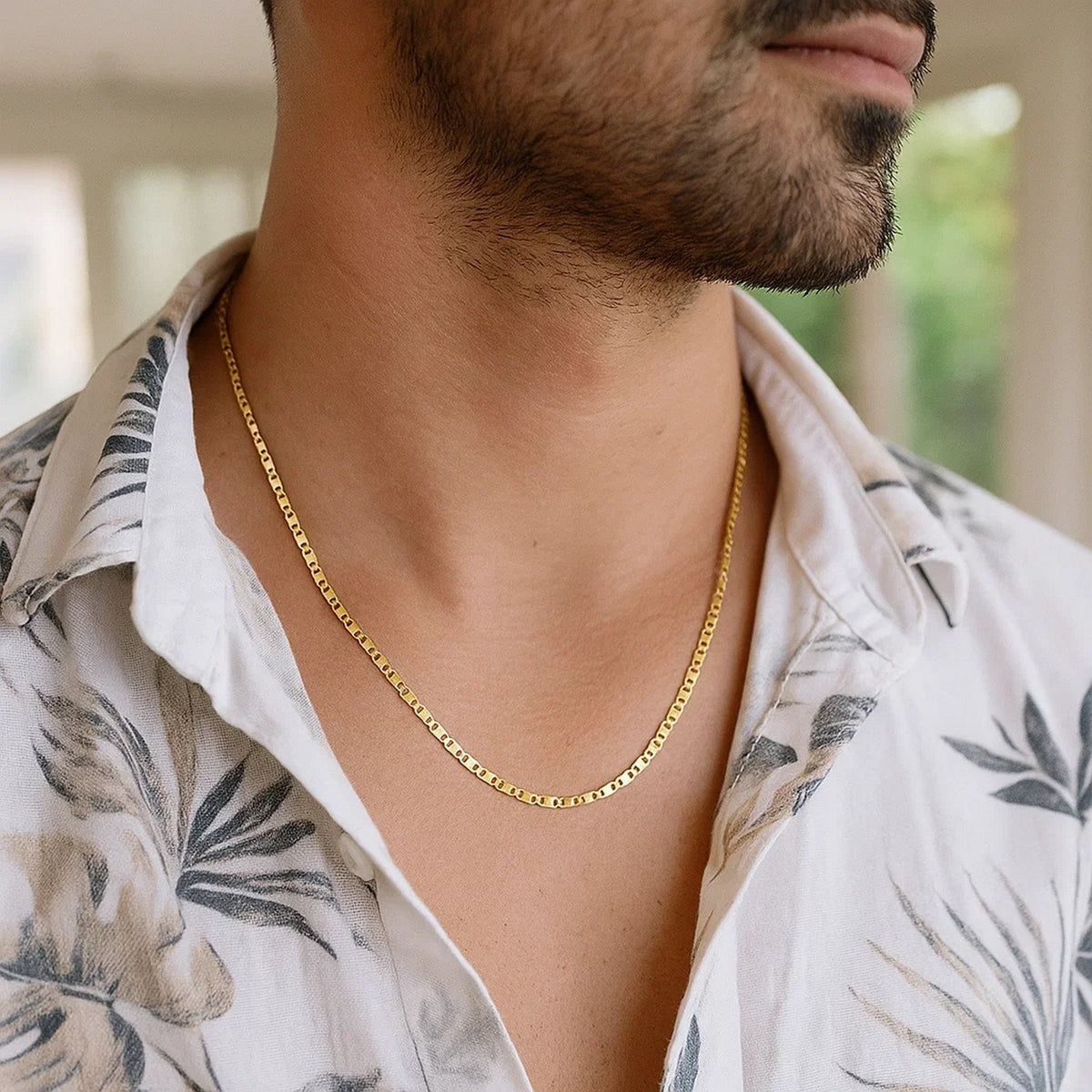 14k Yellow Gold Mariner Link Chain
