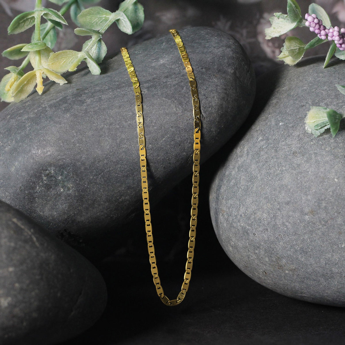 14k Yellow Gold Mariner Link Chain