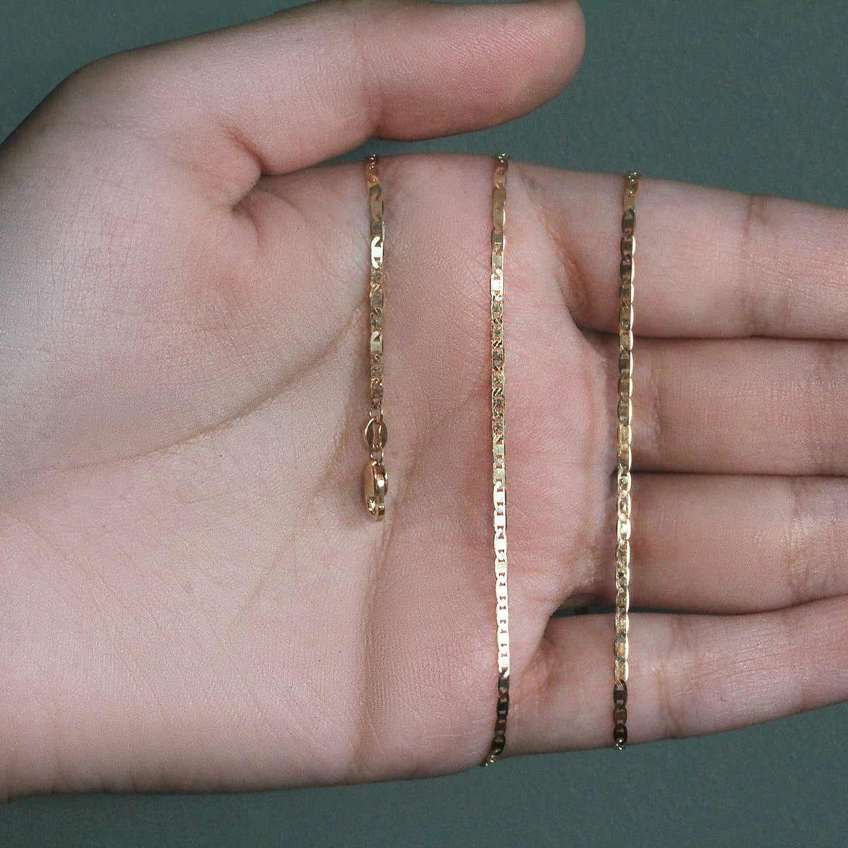 14k Yellow Gold Mariner Link Chain