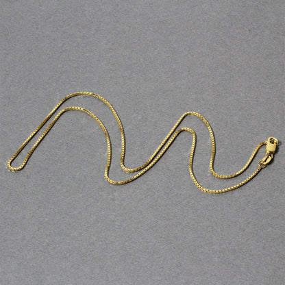 18k Yellow Gold Classic Box Chain