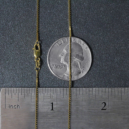 18k Yellow Gold Classic Box Chain