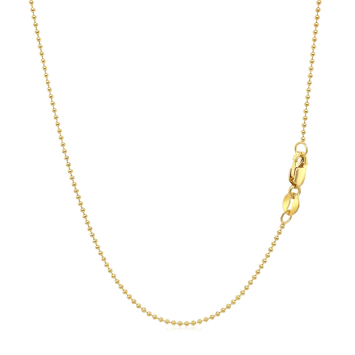 14k Bead Chain 1.0mm (1.00 mm)