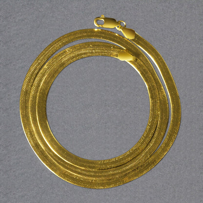 14k Yellow Gold Super Flex Herringbone Chain
