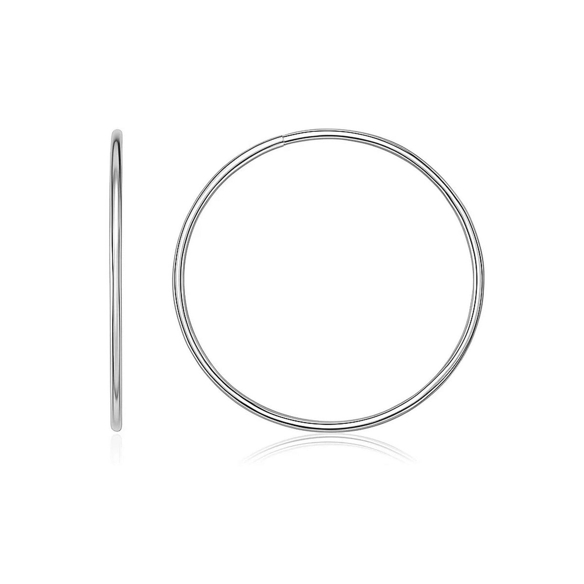 Endless Hoop Style Earrings in 14K