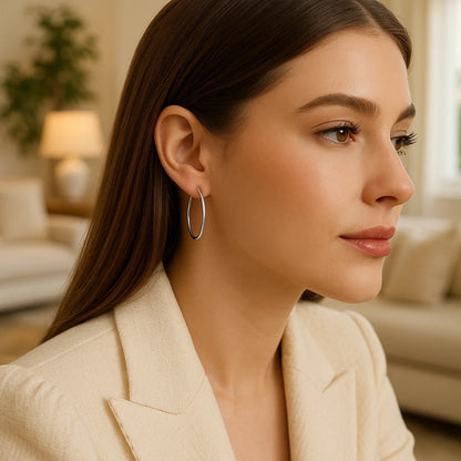 Endless Hoop Style Earrings in 14K