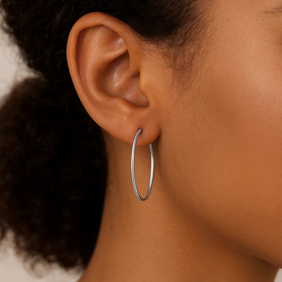 Endless Hoop Style Earrings in 14K