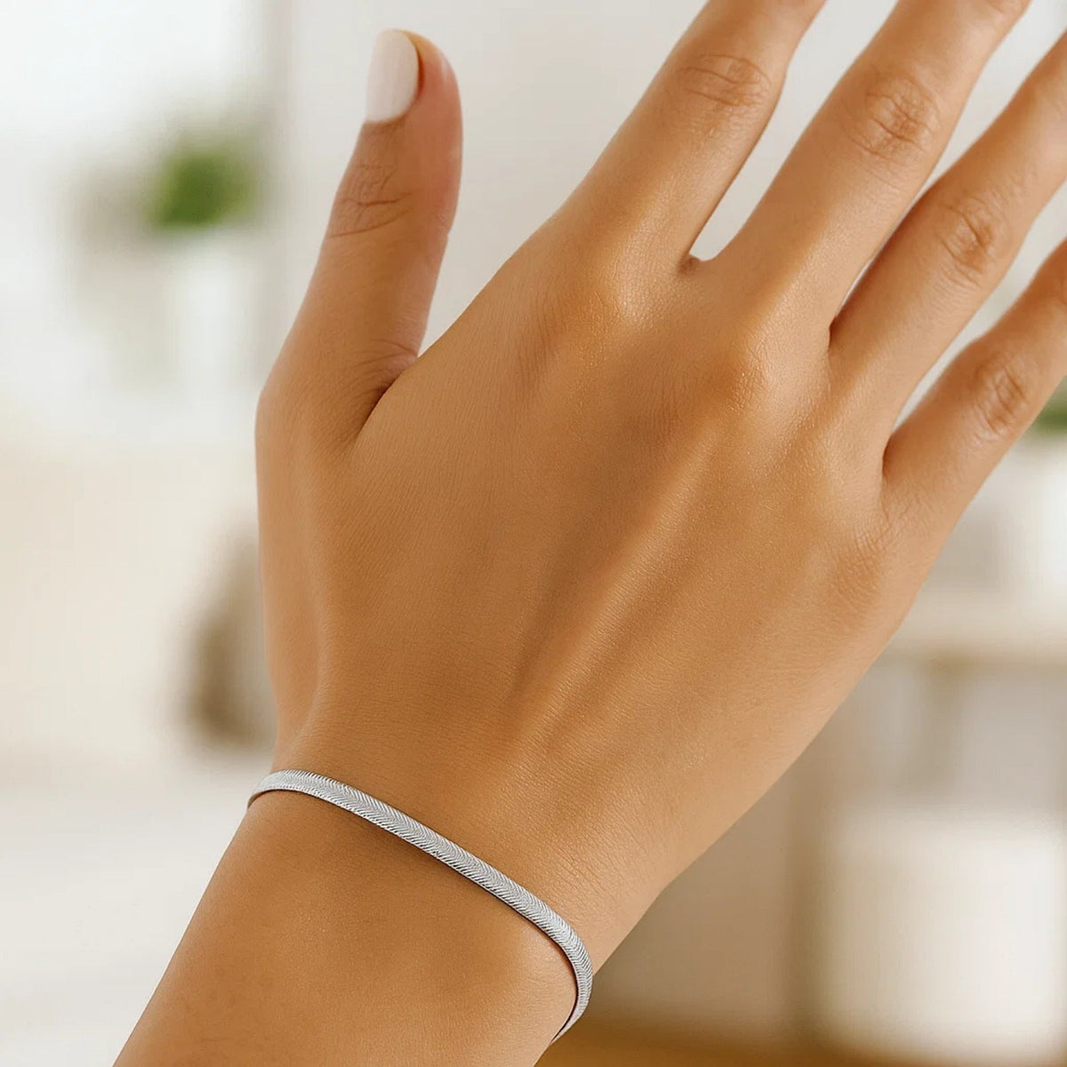14k Super Flex Herringbone Bracelet (6.00 mm)