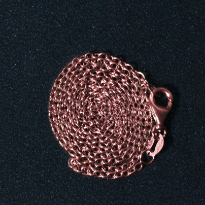 18k Rose Gold Round Oval Link Chain (1.50 mm)