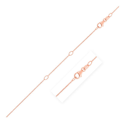 Double Extendable Cable Chain in 14k