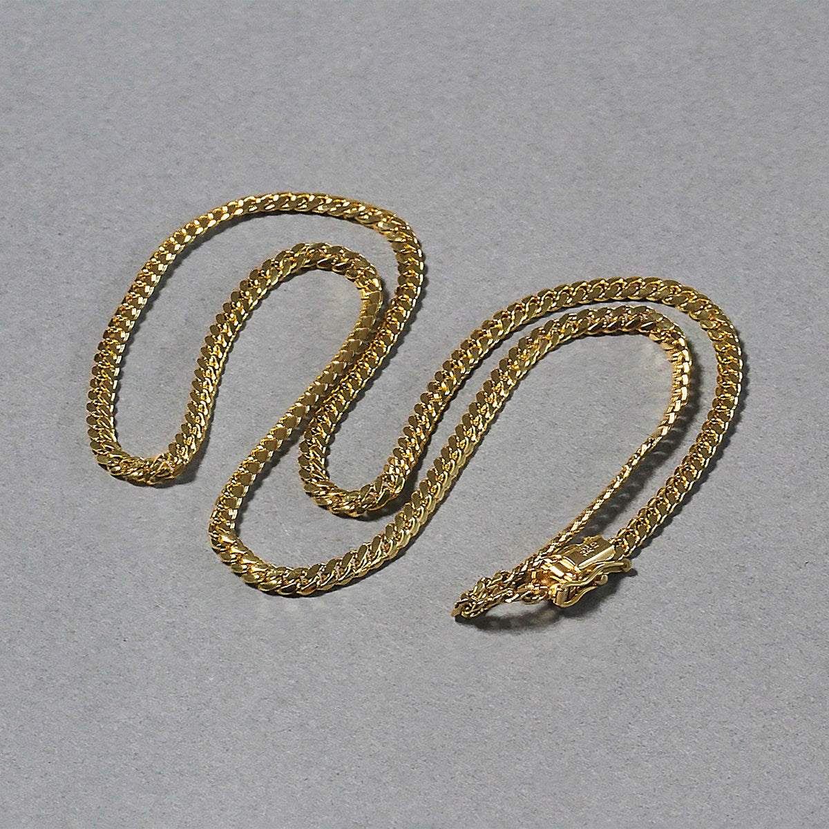 14k Yellow Gold Classic Solid Miami Cuban Chain