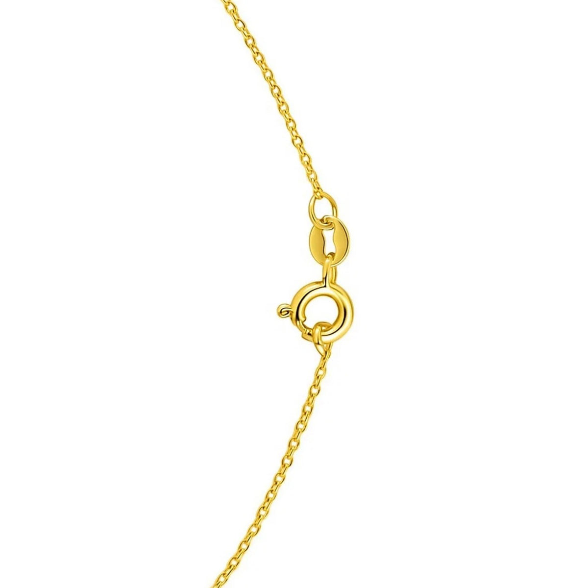 14K Yellow Gold Emerald Cut Garnet Necklace