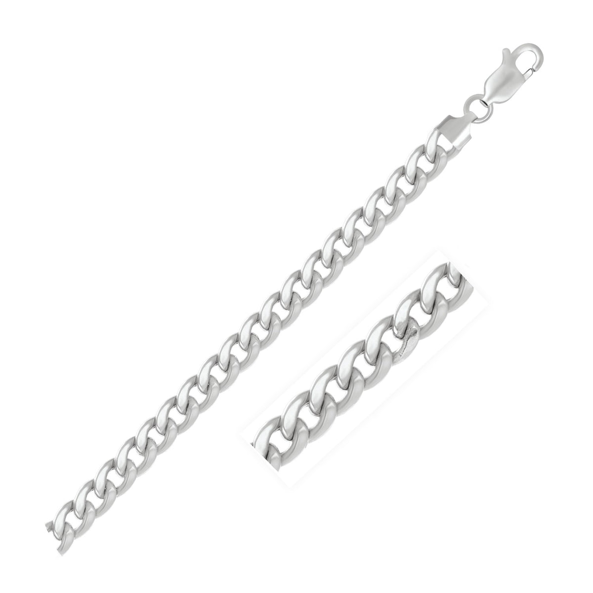 14k Miami Cuban Semi Solid Chain