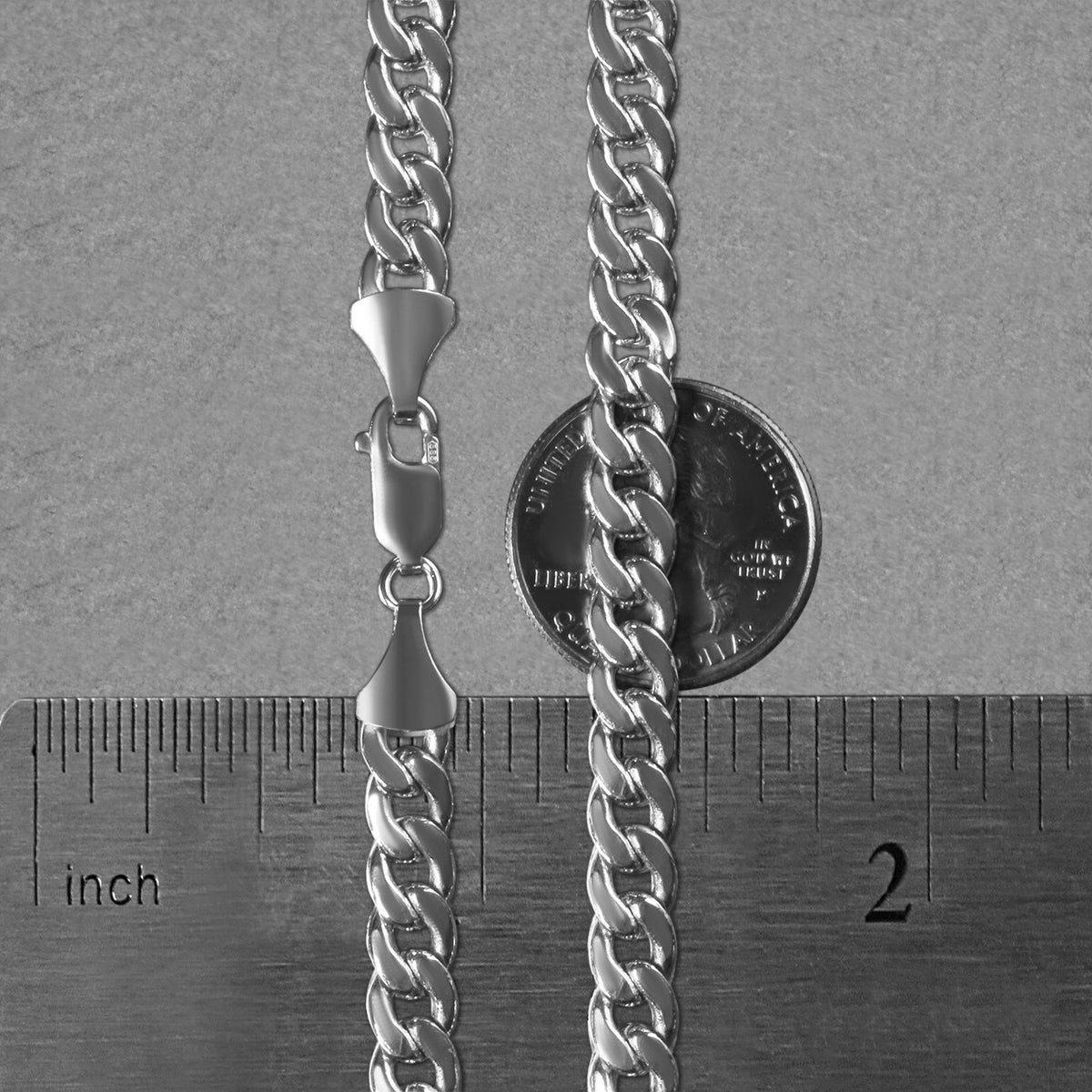 14k Miami Cuban Semi Solid Chain
