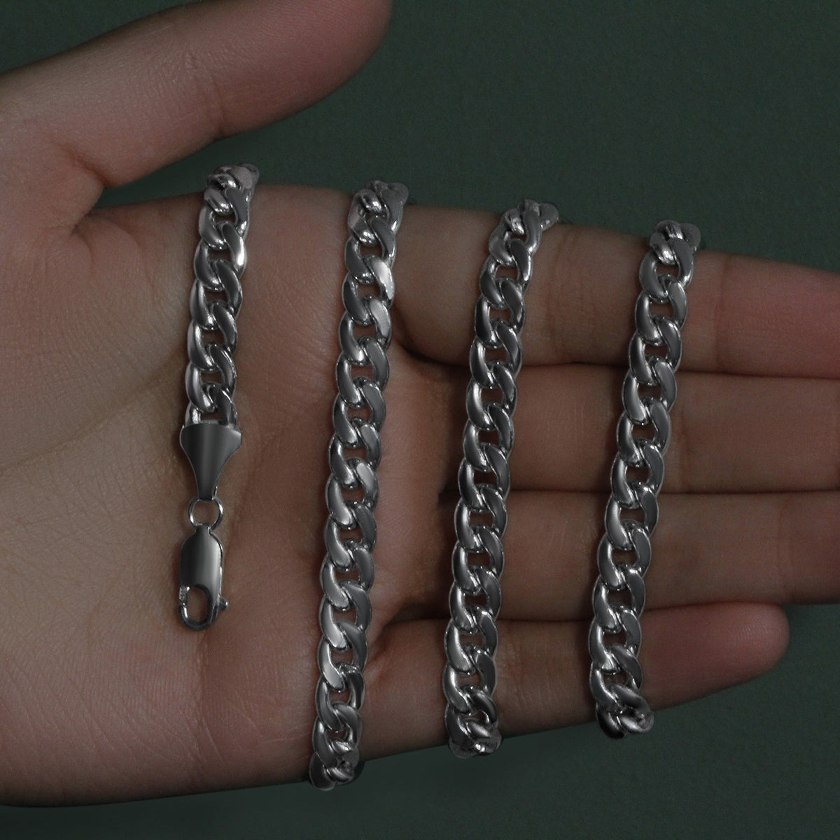 14k Miami Cuban Semi Solid Chain