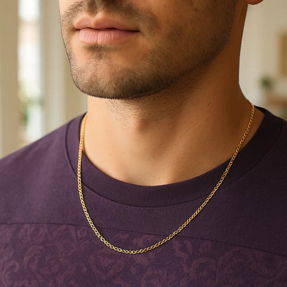 14k Yellow Gold Rolo Chain