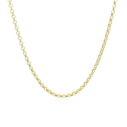 14k Yellow Gold Rolo Chain
