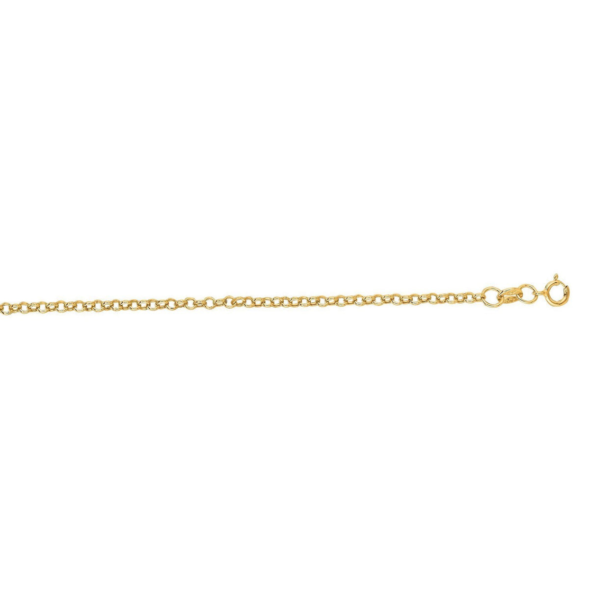 14k Yellow Gold Rolo Chain