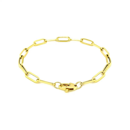 14K Bold Paperclip Chain Bracelet (4.20 mm)