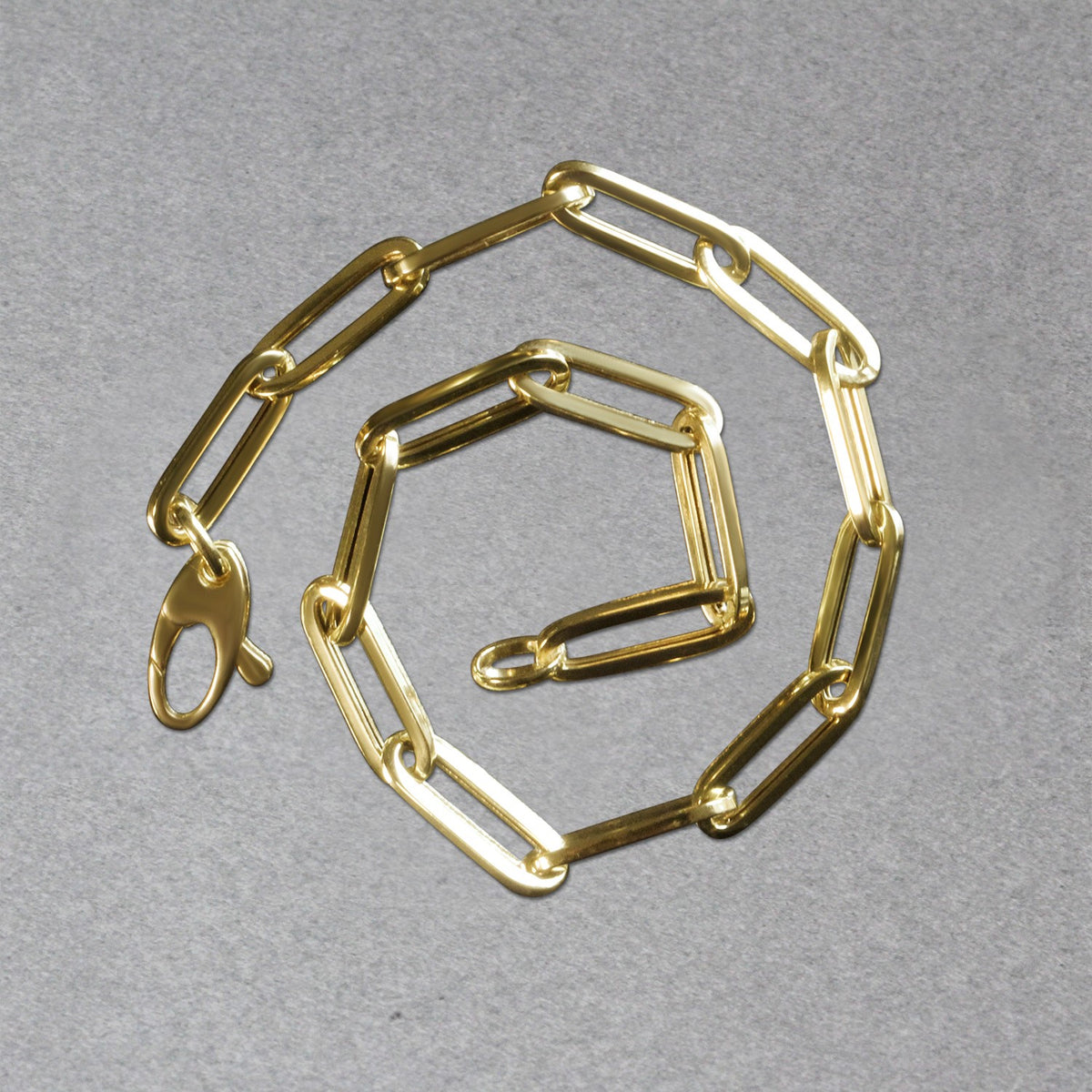 14K Bold Paperclip Chain Bracelet (4.20 mm)