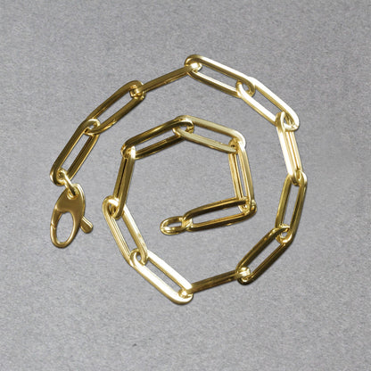 14K Bold Paperclip Chain Bracelet (4.20 mm)