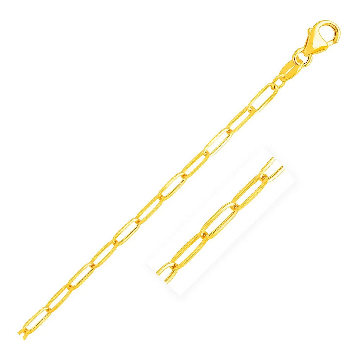 14K Paperclip Chain