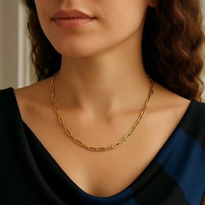 14K Paperclip Chain