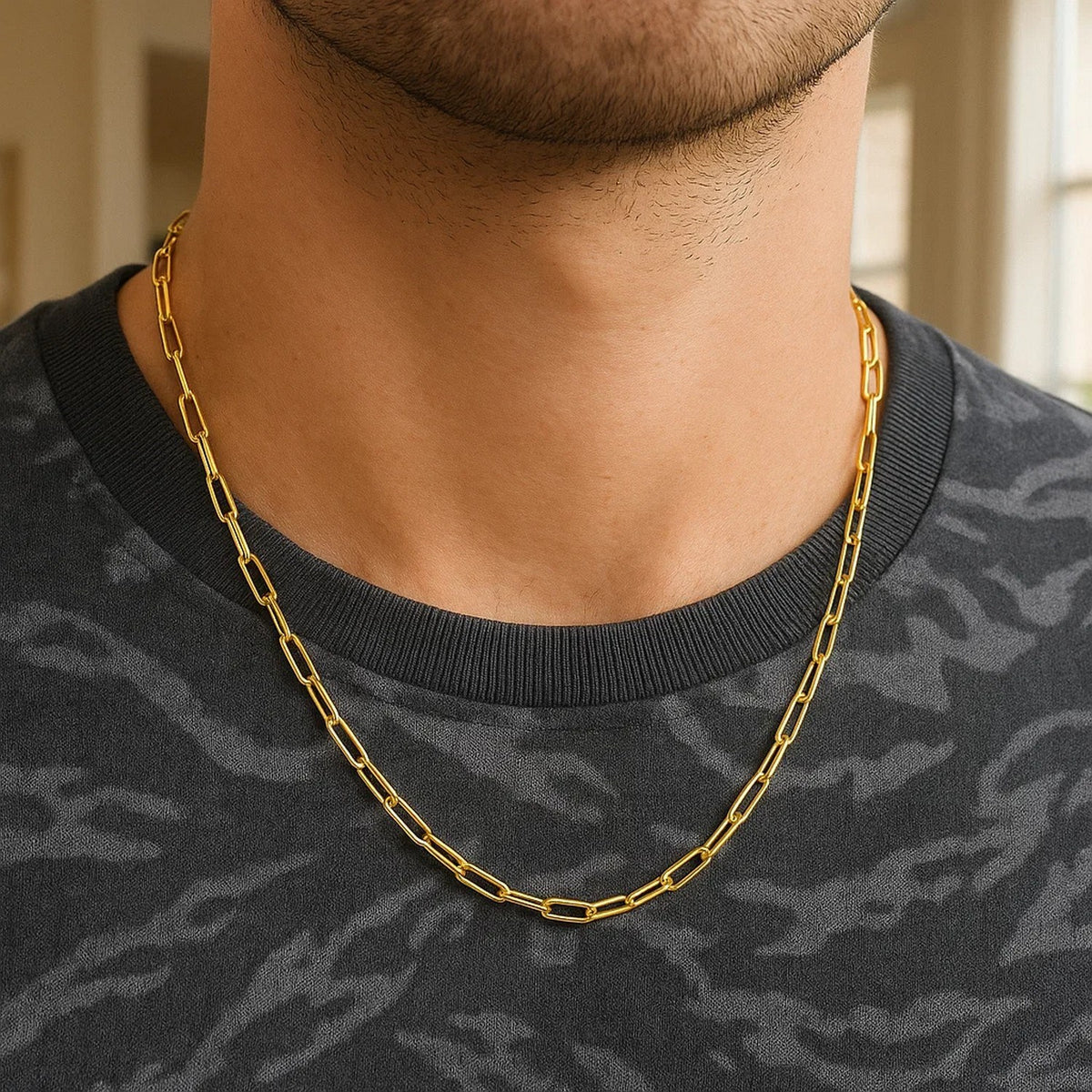 14K Paperclip Chain