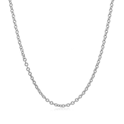 14k Yellow Gold Round Cable Link Chain