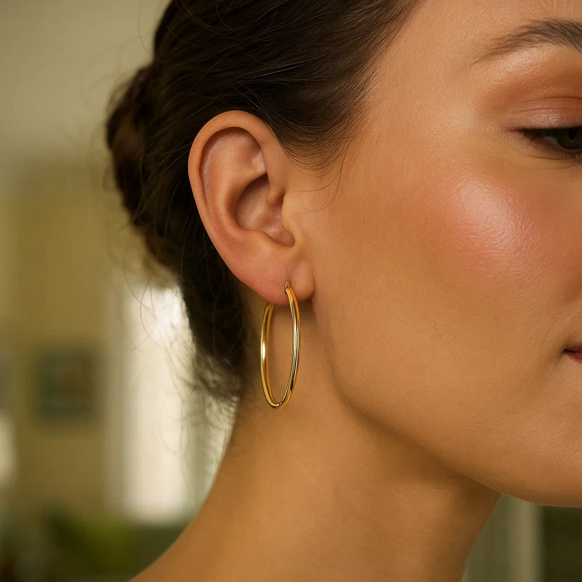 Classic Hoop Earrings in 14K