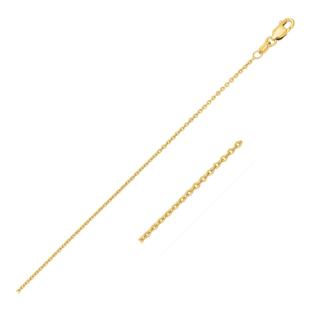 14k Oval Cable Link Chain