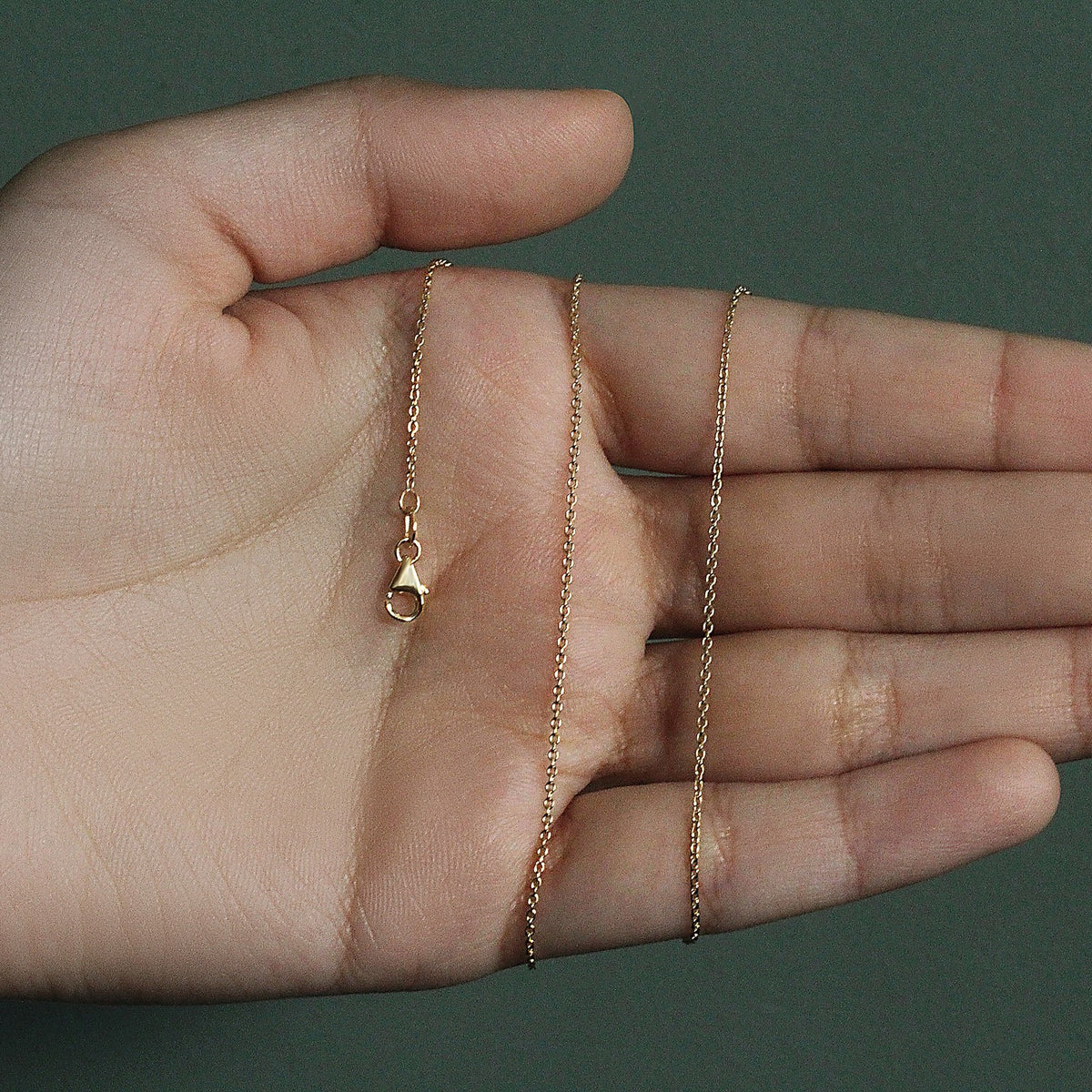14k Oval Cable Link Chain